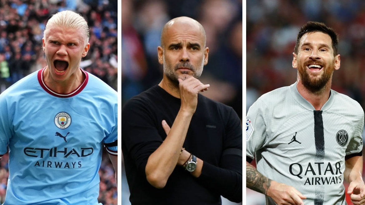 Guardiola porównał Haalanda i Messiego