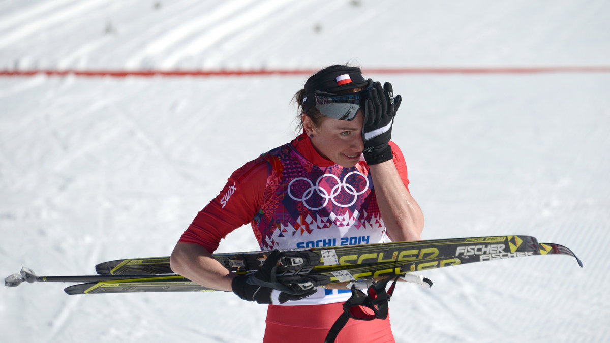 Justyna Kowalczyk po zdobyciu złotego medalu
