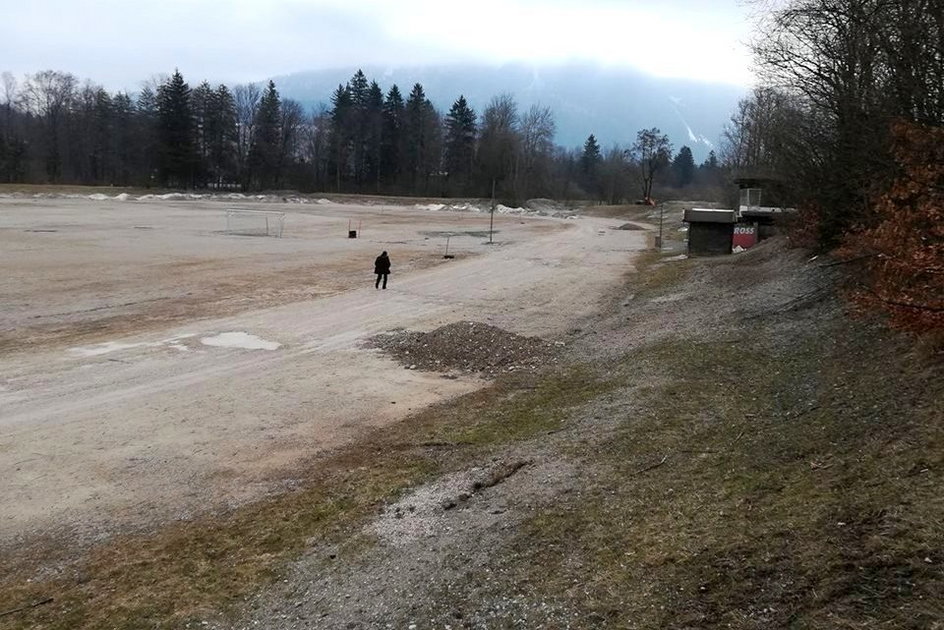 Pozostałości po torze żużlowym w MSC Ruhpolding