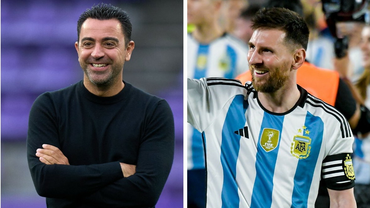 Xavi i Lionel Messi