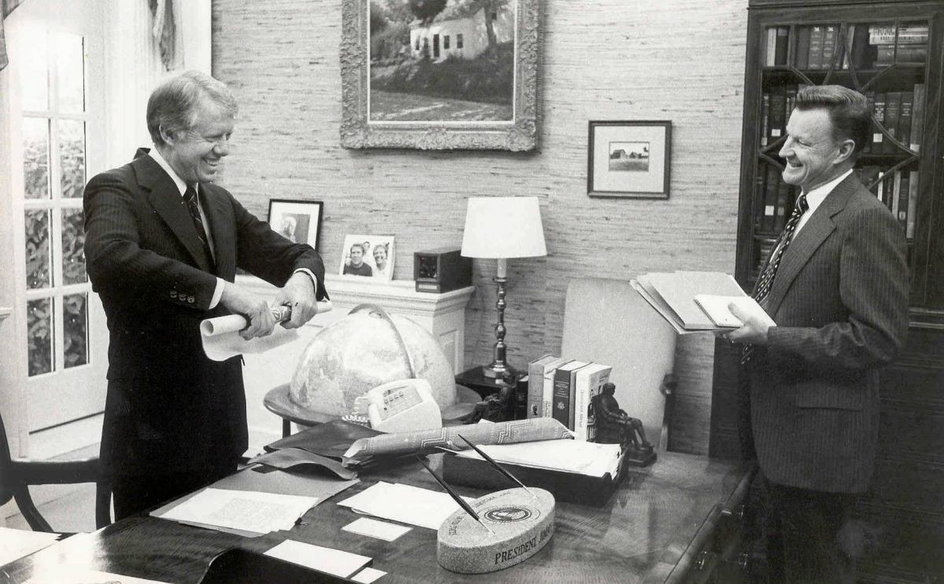 Jimmy Carter i Zbigniew Brzeziński w 1978 r.