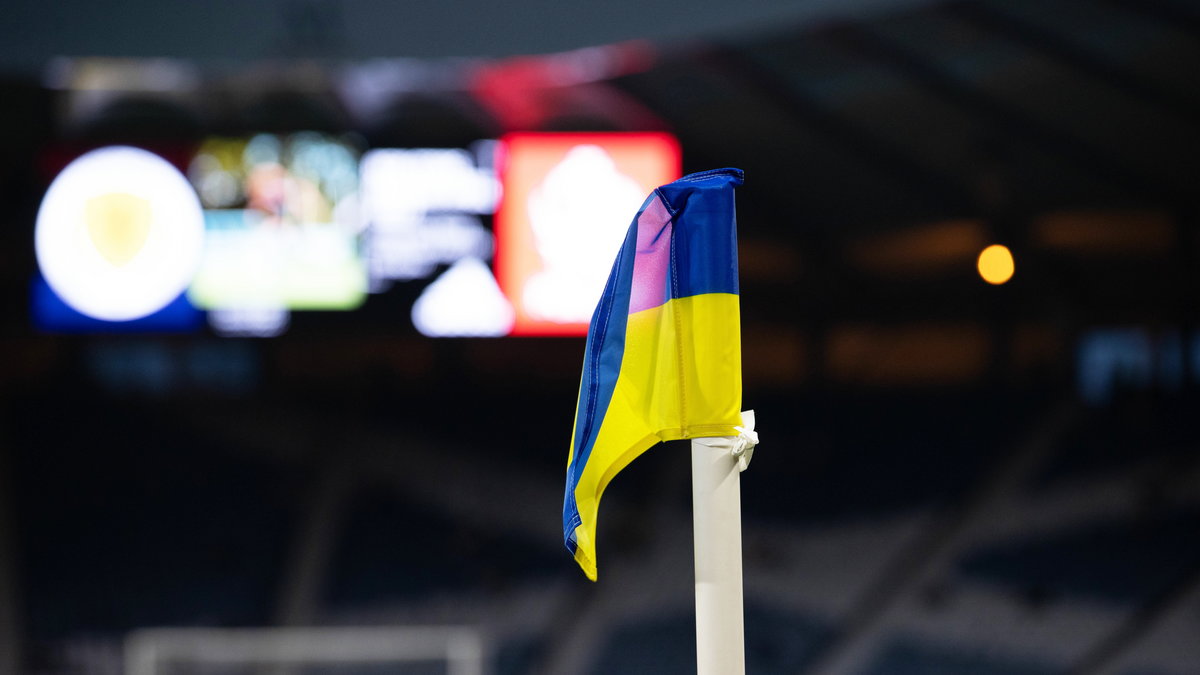 Na stadionie w Glasgow pojawiło się wiele barw ukraińskich barw