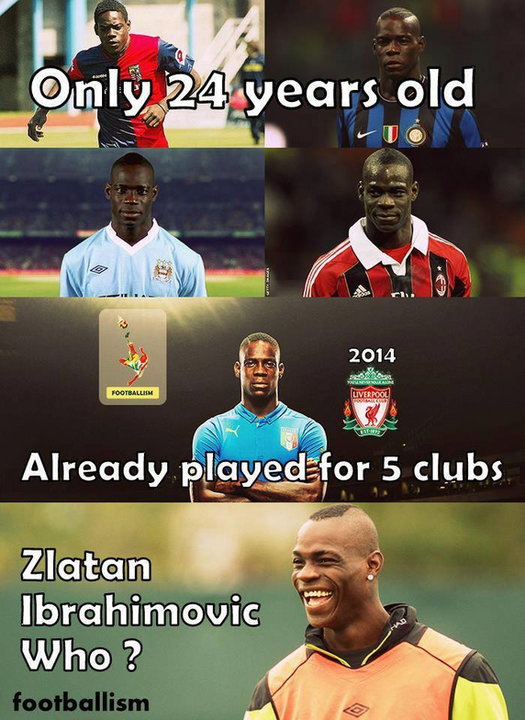 Mario Balotelli w Liverpoolu - memy