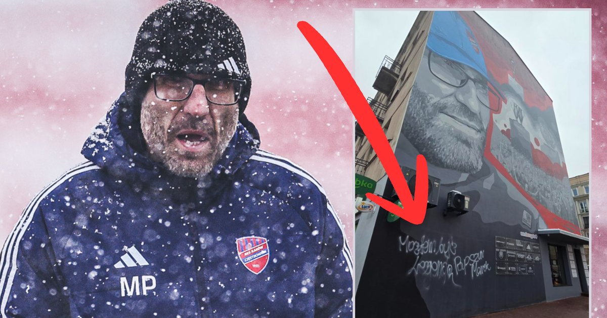 Oto co w Częstochowie zrobili z muralem Marka Papszuna