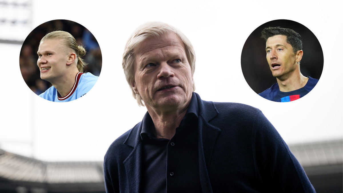 Erling Haaland, Oliver Kahn i Robert Lewandowski