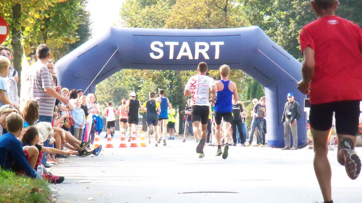 Spora część startujących w Grójcu postanowiła skrócić sobie trasę