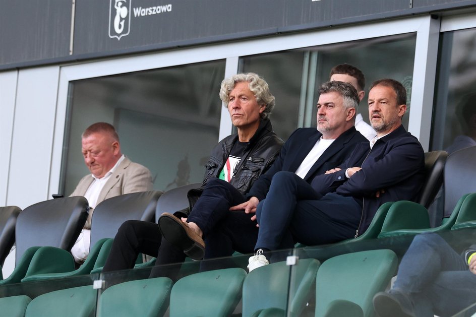 Dariusz Mioduski, Michał Żewłakow and Fredi Bobić