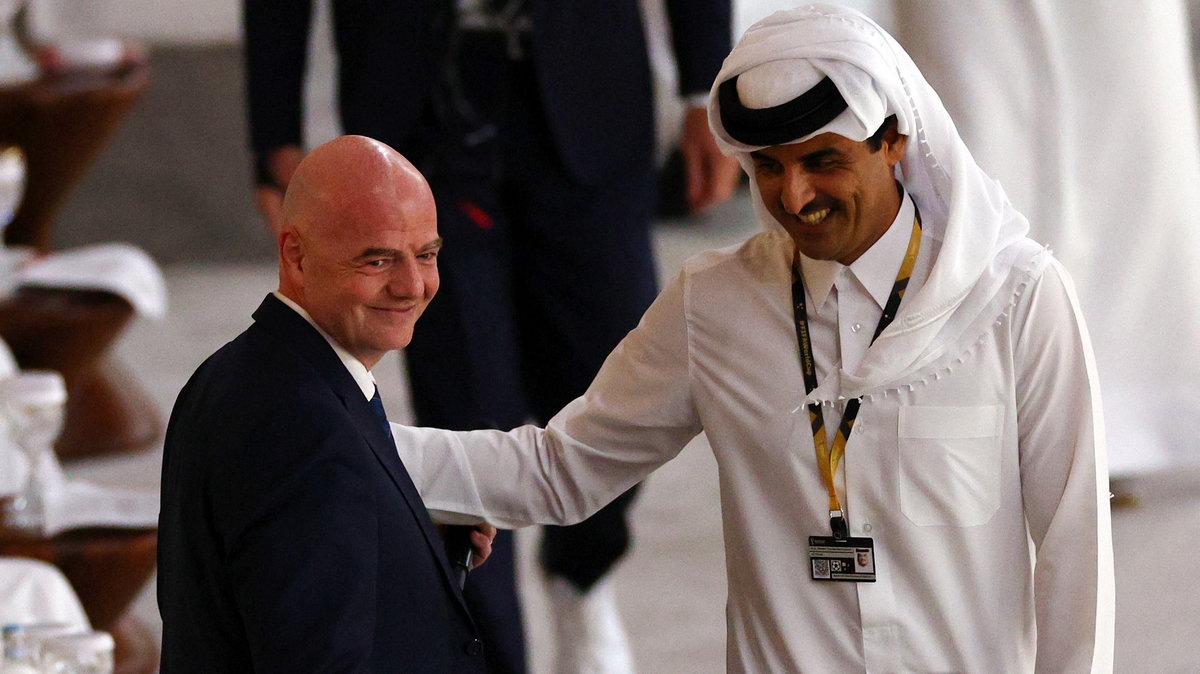 Gianni Infantino i emir Tamim bin Hamad Al Thani 