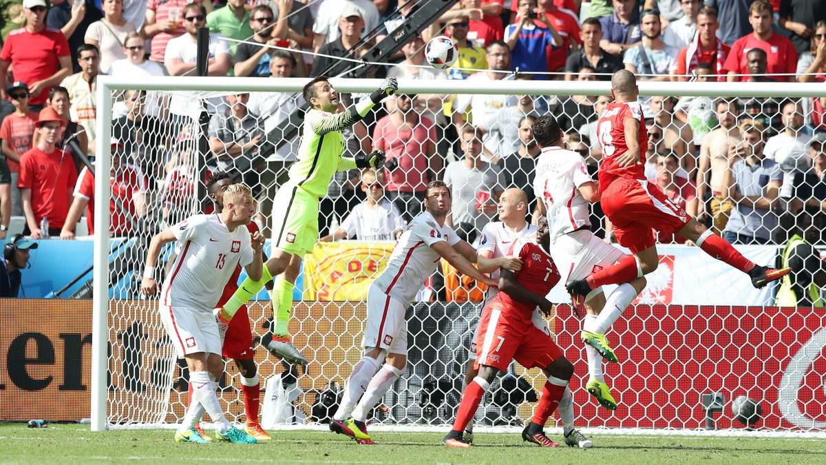 Pilka nozna. Euro 2016. Szwajcaria - Polska. 25.06.2016