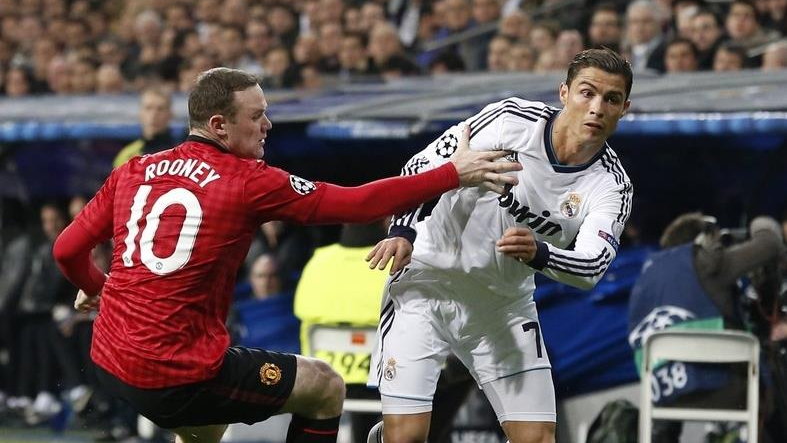 Cristiano Ronaldo i Wayne Rooney