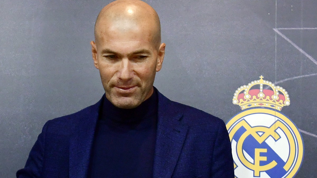 Zinedine Zidane na pożegnalnej konferencji prasowej w Realu Madryt