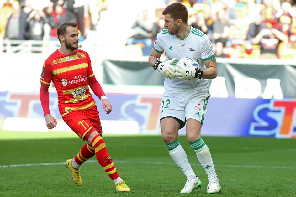 Jagiellonia - Lechia 1:0, debiut Adriana Siemieńca