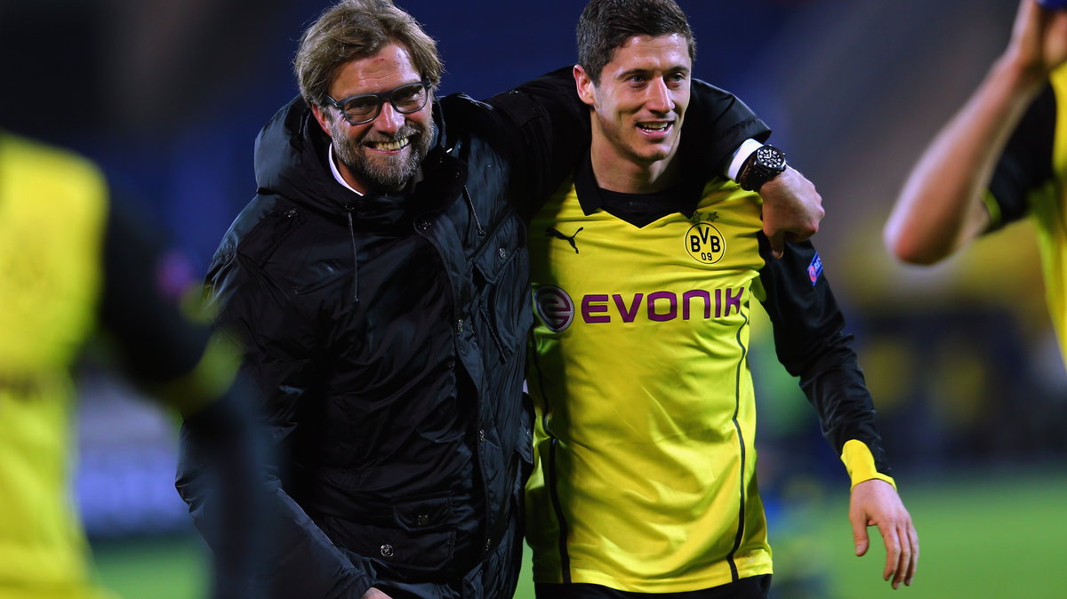 Robert Lewandowski (P) i Juergen Klopp