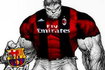 Fani Barcy płaczą, kibice Milanu się śmieją