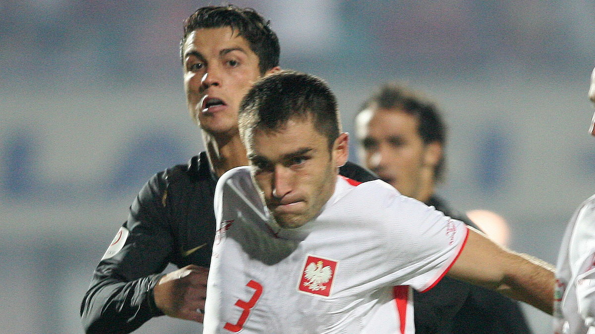 Grzegorz Bronowicki i Cristiano Ronaldo