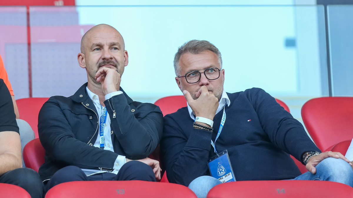 Dyrektor Janusz Dziedzic z właścicielem Tomaszem Salskim wierzą, że ŁKS ma jeszcze szanse pozostać w Ekstraklasie