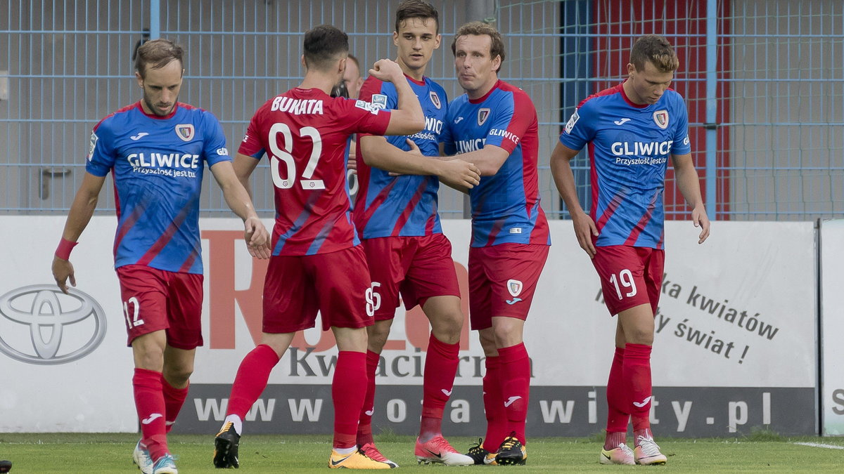 Pilka nozna. Ekstraklasa. Piast Gliwice - Slask Wroclaw. 04.08.2017