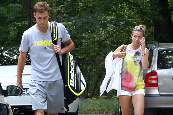 Marta Domachowska i Jerzy Janowicz w 2013 r.