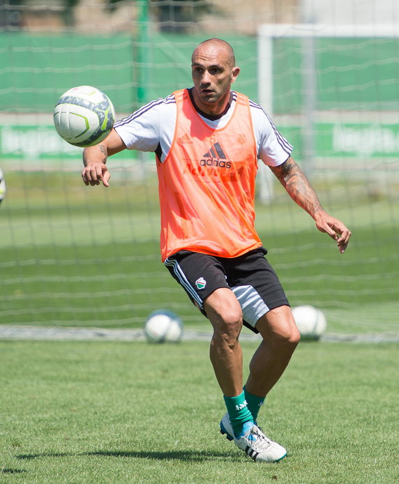 Raul Bravo na treningu Legii Warszawa