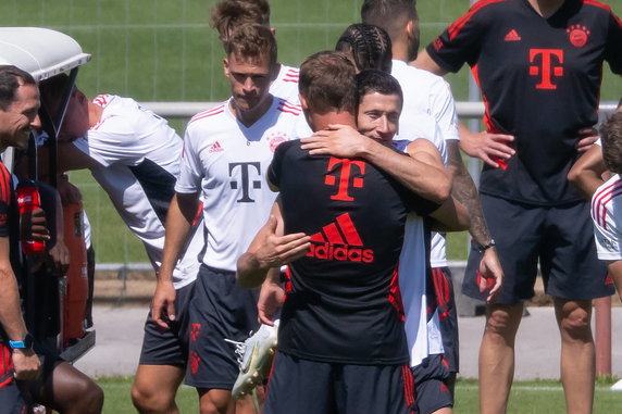 Robert Lewandowski po raz ostatni na treningu Bayernu