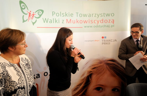 WARSZAWA KOWALCZYK SPOTKANIE PRASOWE (Justyna Kowalczyk prof. Dorota Sands Przemysław Babiarz )