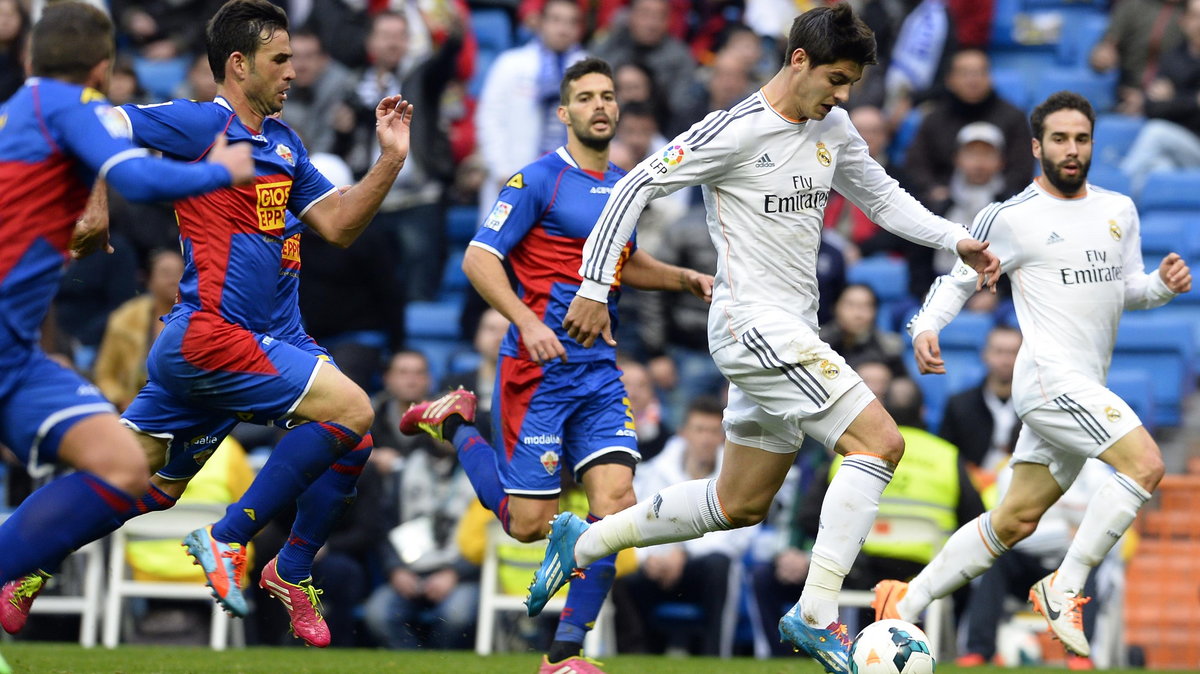 Alvaro Morata w meczu przeciwko Elche