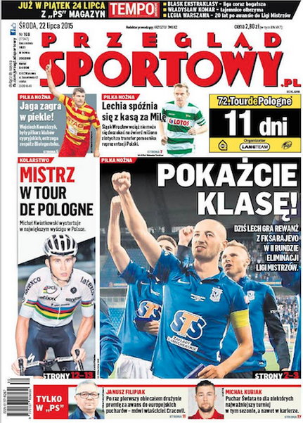 Okładka "Przeglądu Sportowego" - 22 lipca