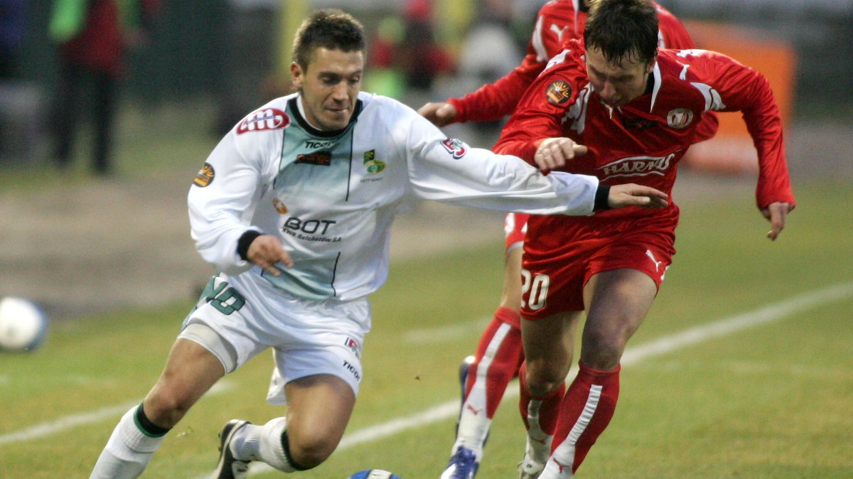 Łukasz Garguła z GKS-u Bełchatów w sezonie 2006/2007