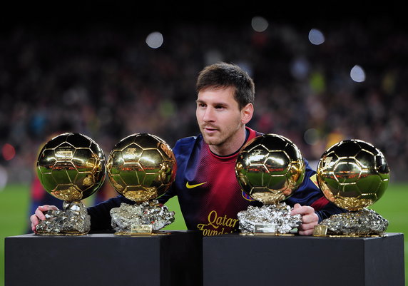 Lionel Messi - 4 razy (2009, 2010, 2011, 2012)