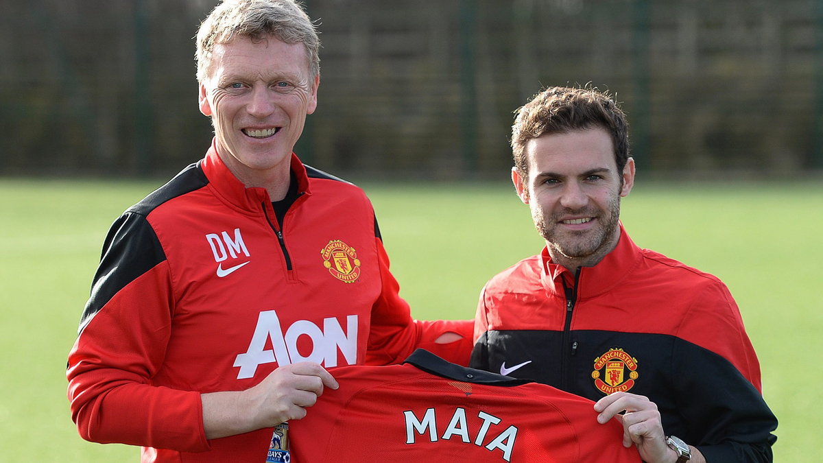 David Moyes i Juan Mata (P)