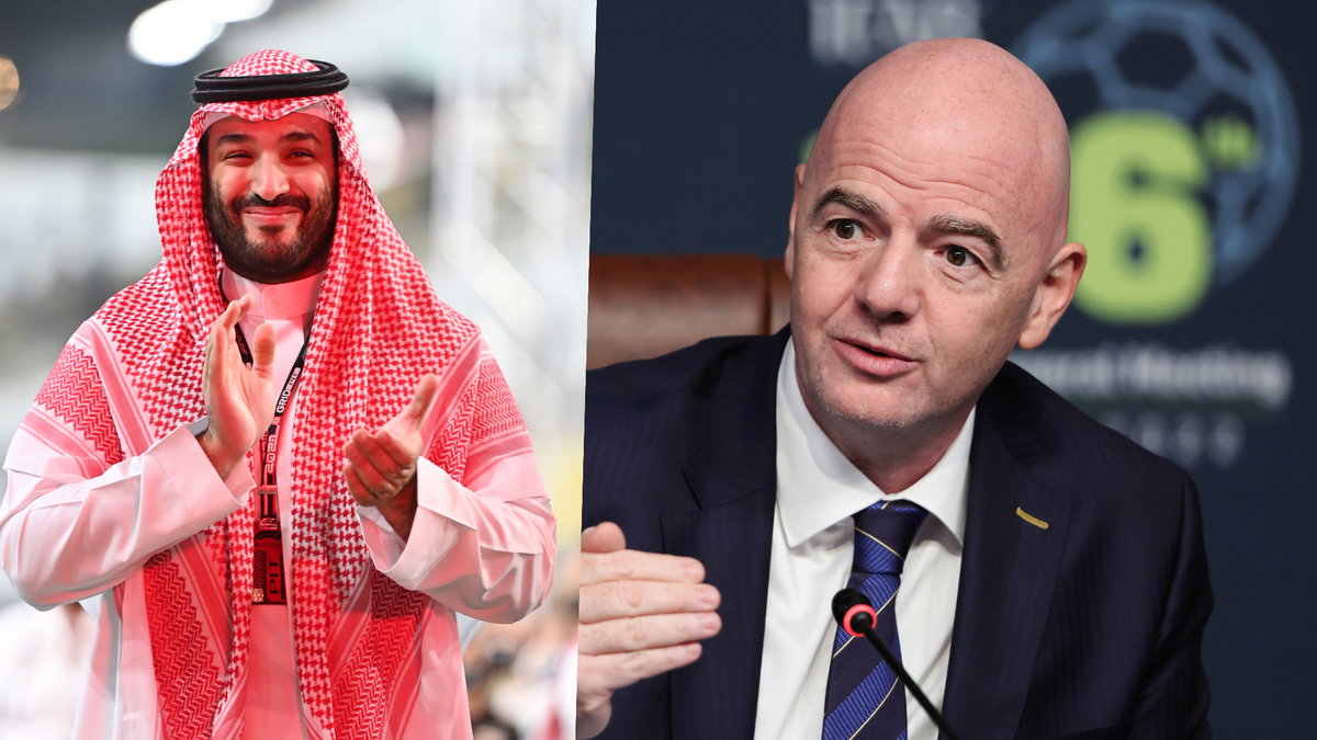 Mohammed bin Salman i Gianni Infantino