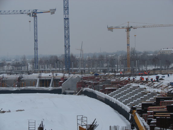 Budowa Stadionu we Wrocławiu na Euro 2012 (fot. Wrocław 2012)