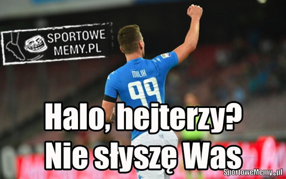 Liga Mistrzów: SSC Napoli pokonało Dynamo Kijów - Milik bohaterem memów