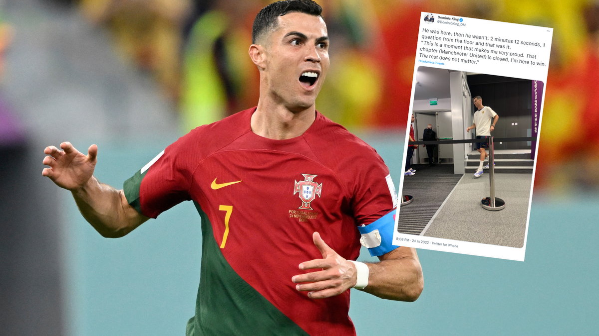 Cristiano Ronaldo w meczu z Ghaną (twitter.com/DominicKing_DM)