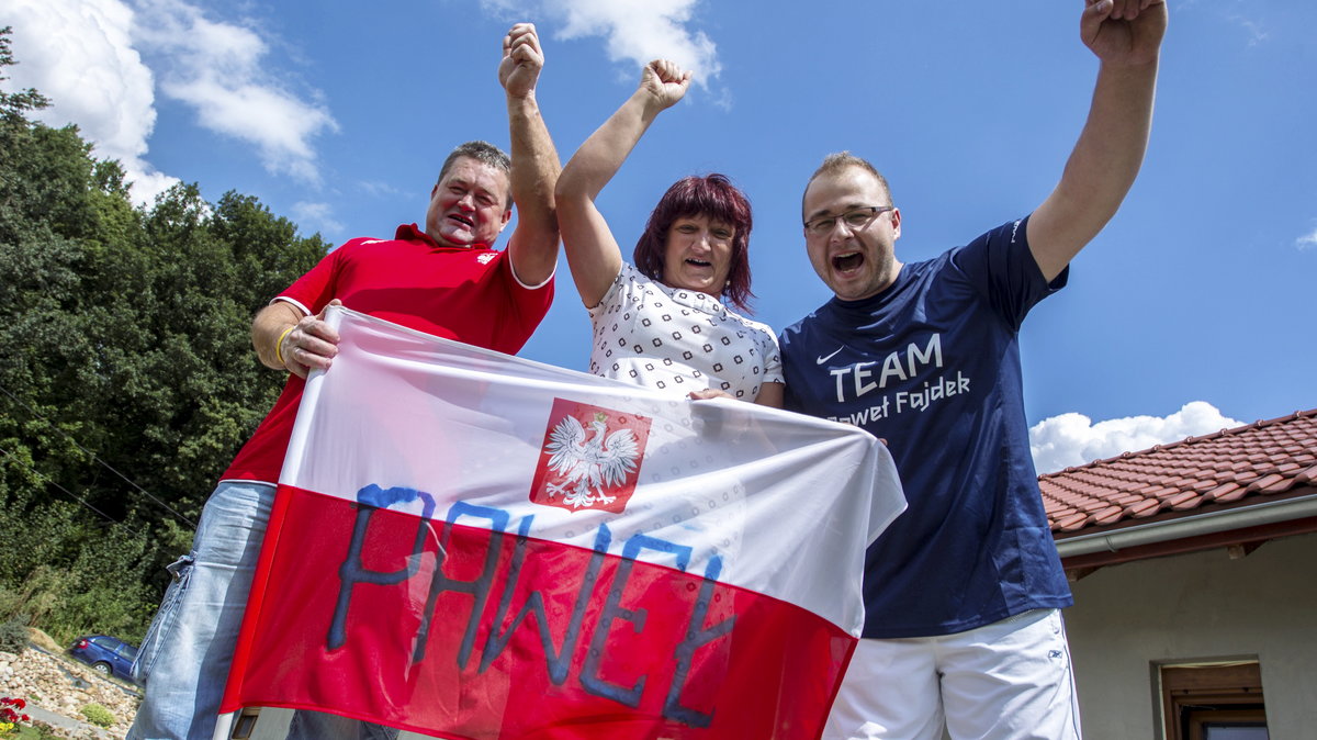 LEKKOATLETYKA MŚ W MOSKWIE RODZINA PAWŁA FAJDKA