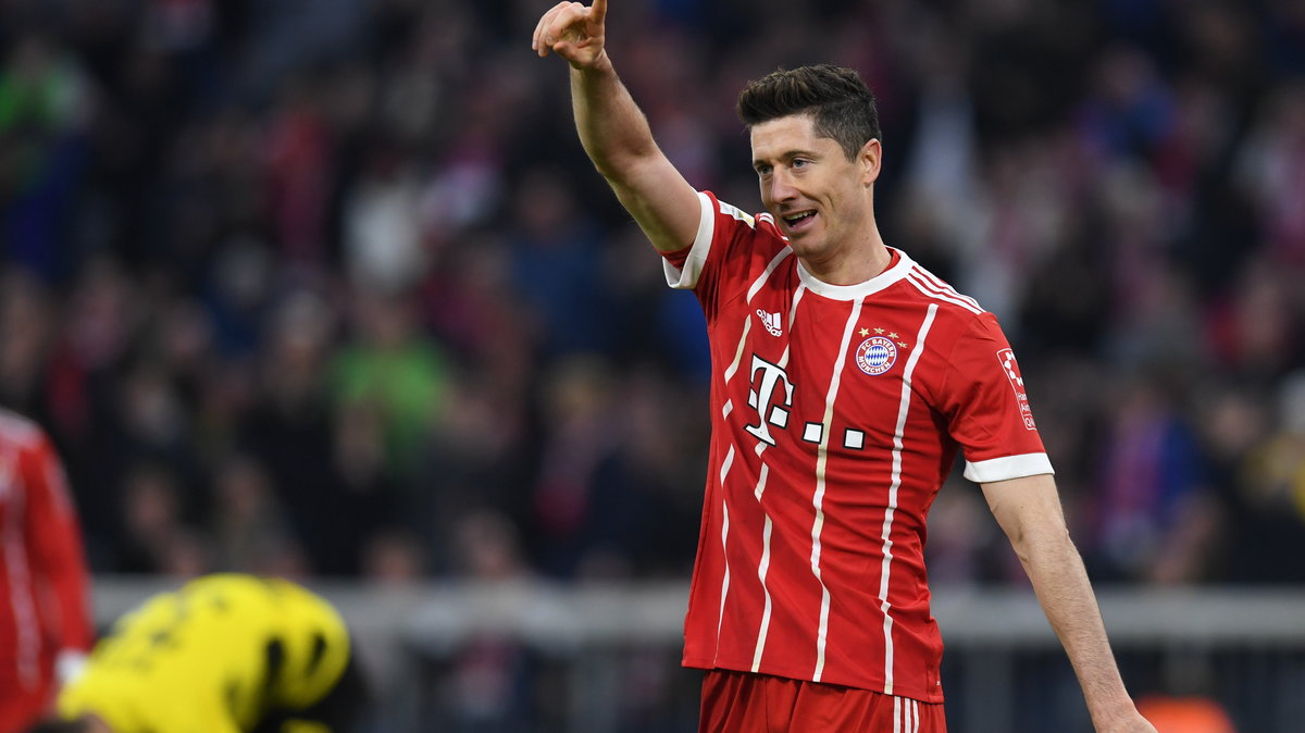 Robert Lewandowski. Bayern Monachium - Borussia Dortmund