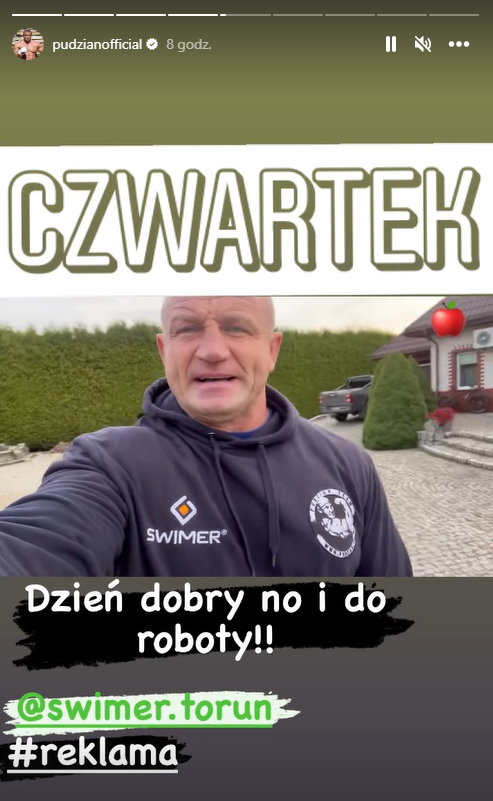 Mariusz Pudzianowski opowiedział o zbiorach w swoim sadzie