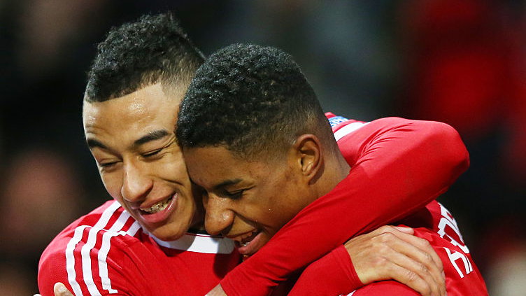 Marcus Rashford i Jesse Lingard 