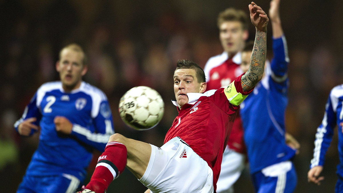 Dania - Finlandia: Daniel Agger (C)