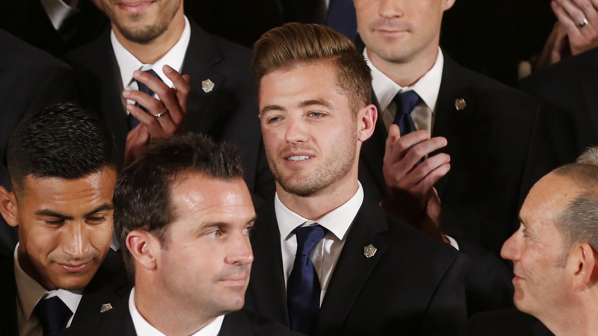 Robbie Rogers podczas spotkania z Barackiem Obamą 