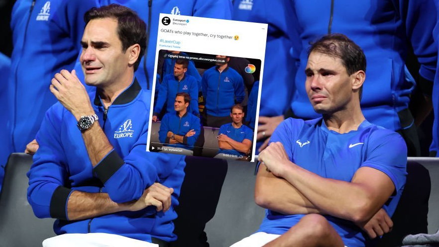 Roger Federer i Rafael Nadal nie powstrzymali emocji