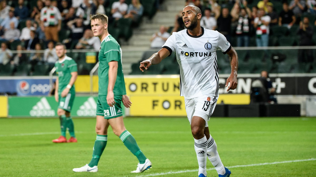 Jose Kante w meczu Legia - Cork