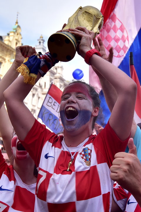 epa06893732 - CROATIA SOCCER FIFA WORLD CUP 2018 (Runner up Croatian national team in Zagreb)