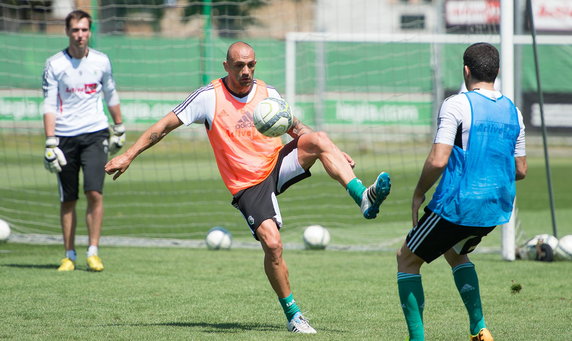 Raul Bravo na treningu Legii Warszawa