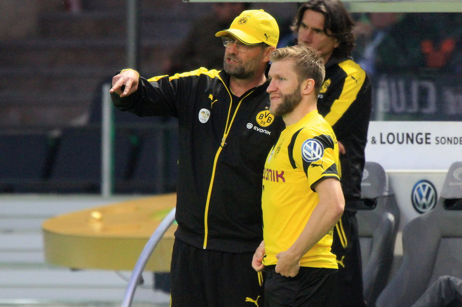 Juergen Klopp i Jakub Błaszczykowski