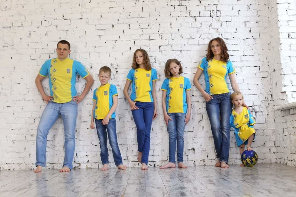 Maksym Rozenko i jego rodzina