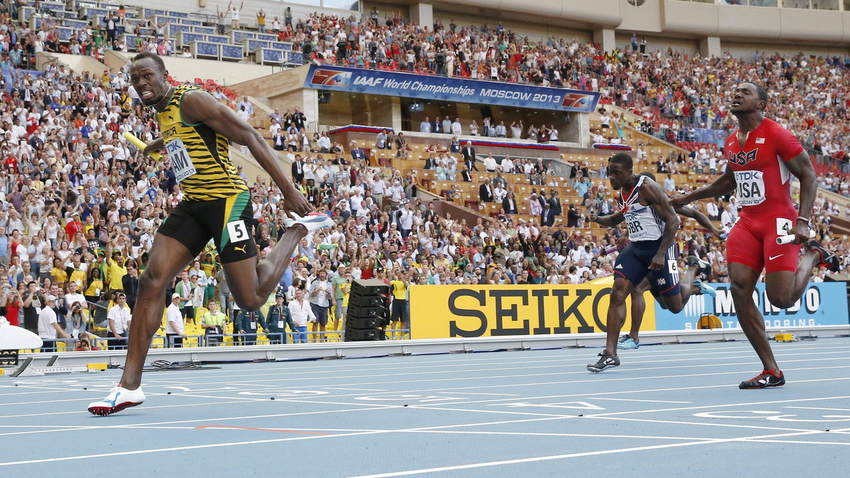 Usain Bolt, Dwain Chambers i Justin Gatlin