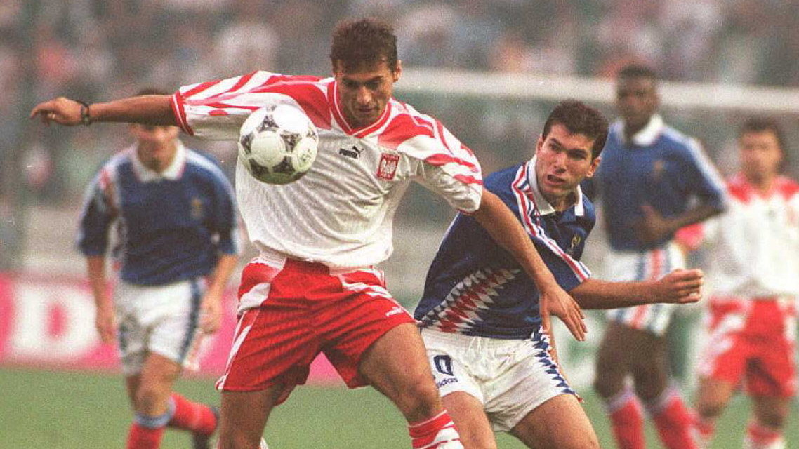 Piotr Świerczewski i Zinedine Zidane