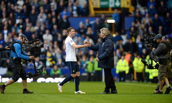 BRITAIN SOCCER ENGLISH PREMIER LEAGUE (Everton vs Manchester City )