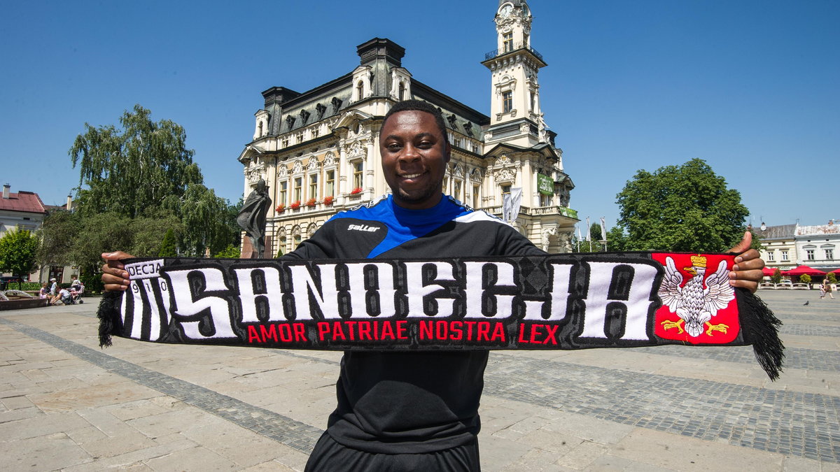 Pilka nozna. Ekstraklasa. Sandecja Nowy Sacz. Trening. 01.08.2017